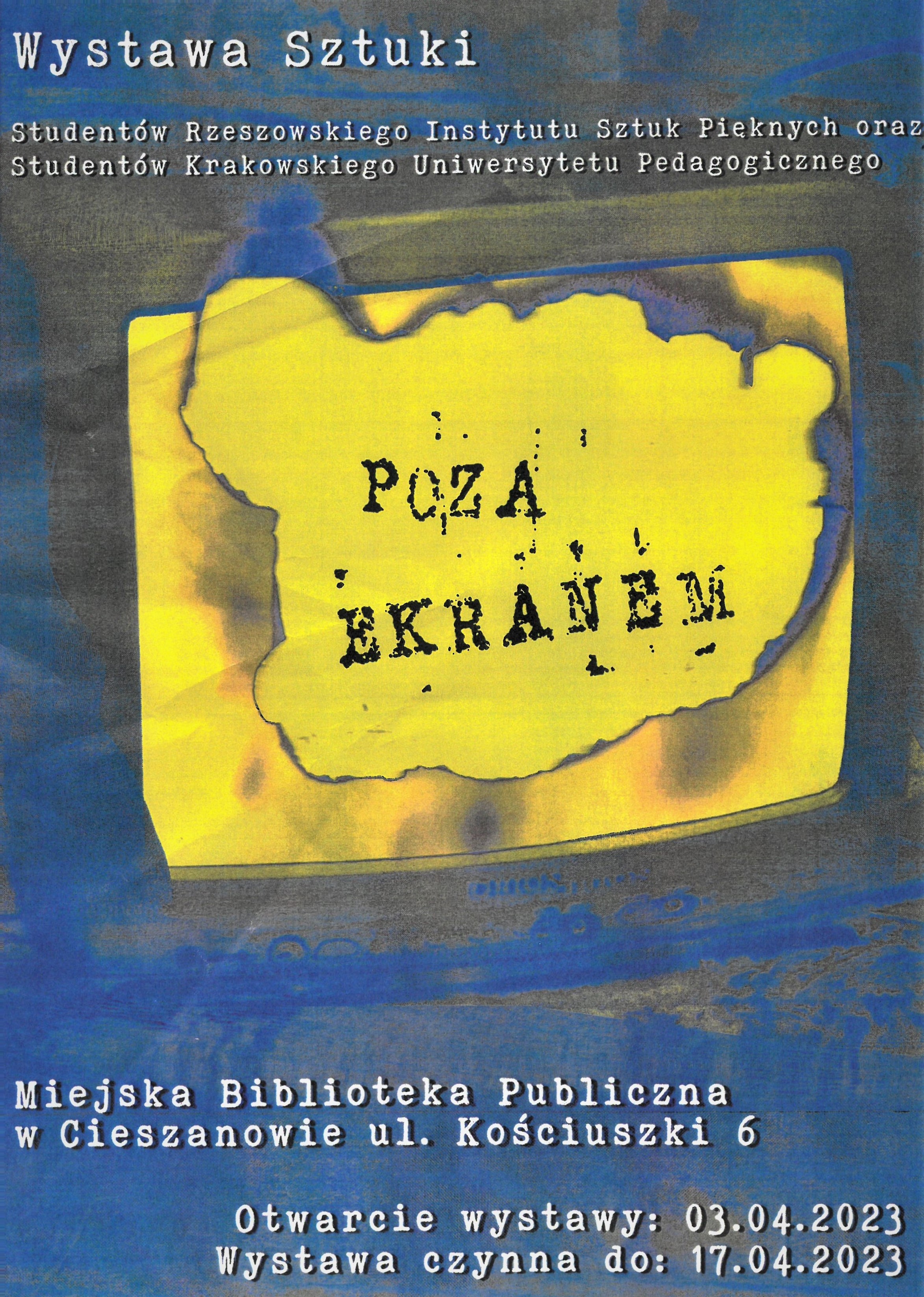 Wystawa "Poza ekranem" autorstwa studentów grafiki