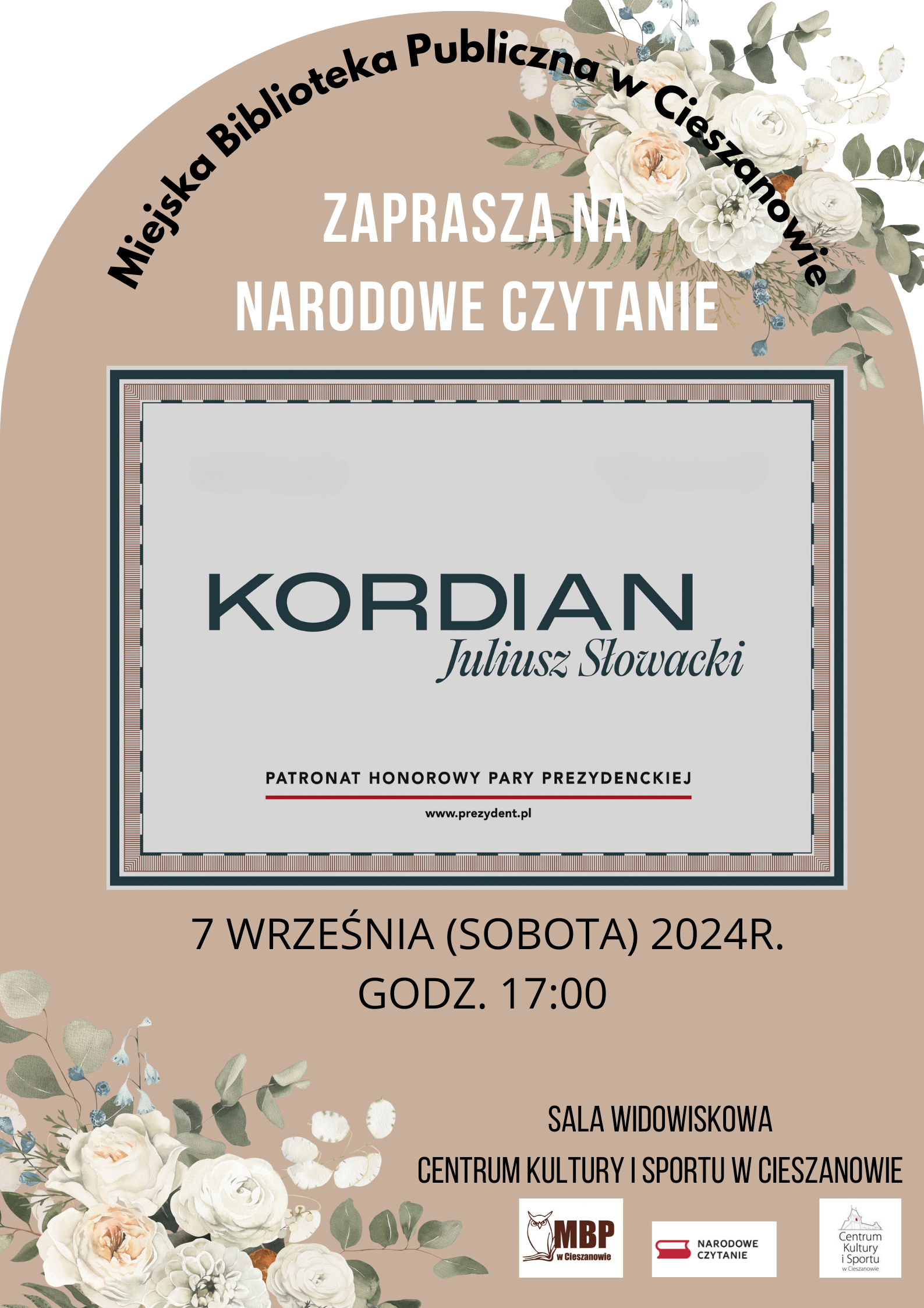 Zaproszenie na Narodowe Czytanie