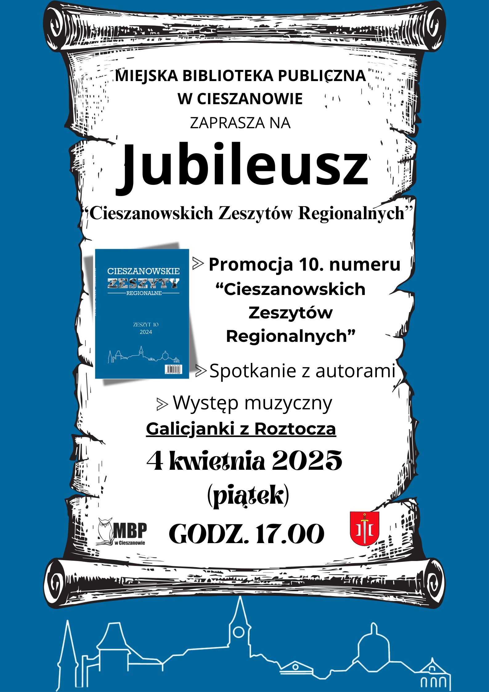 Zaproszenie na Jubileusz "Cieszanowskich Zeszytów Regionalnych"