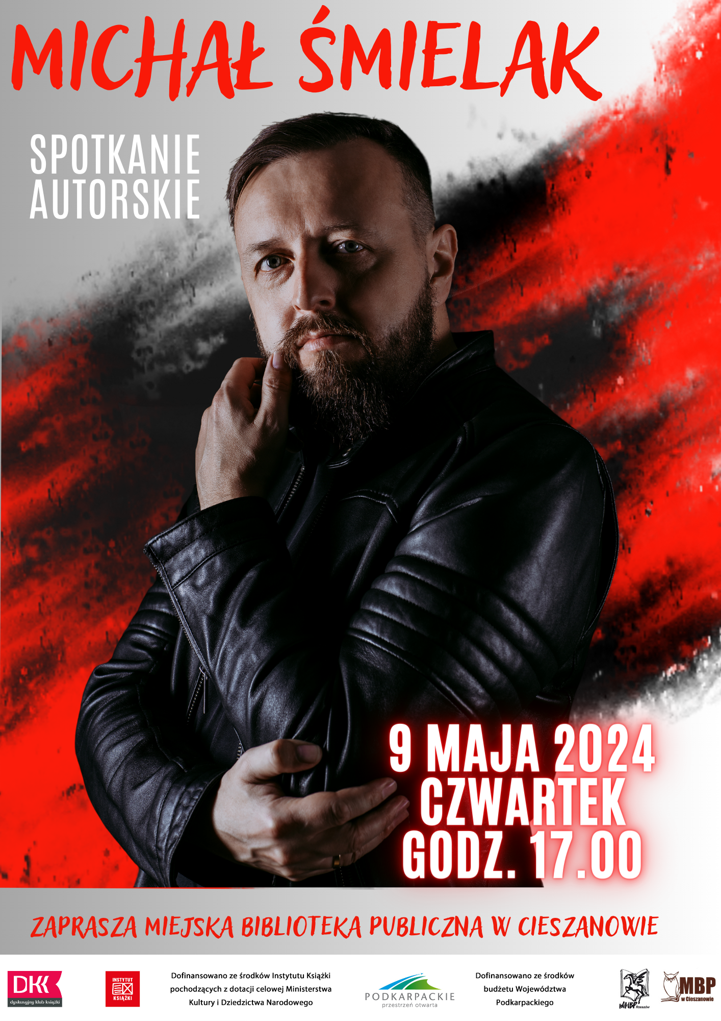 Zaproszenie na spotkanie autorskie z Michałem Śmielakiem