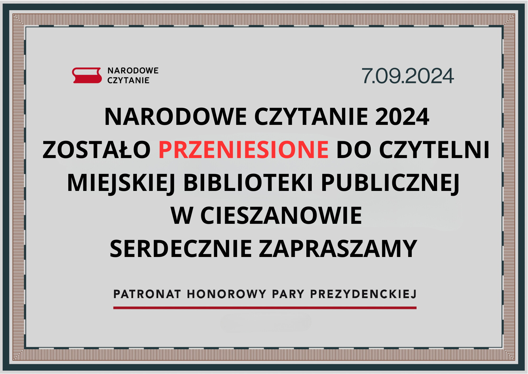 Narodowe Czytanie 2024