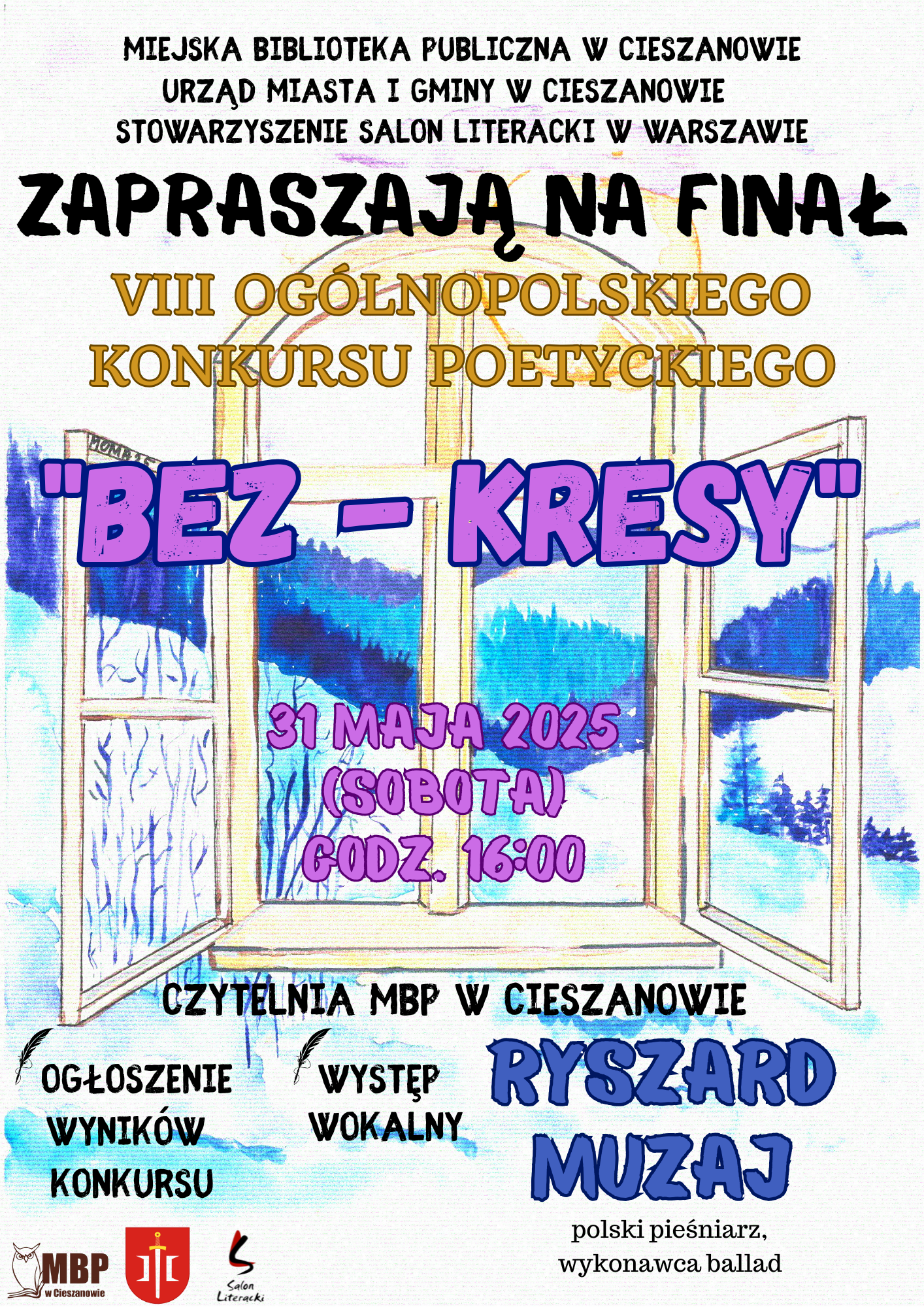 Zaproszenie na finał VIII Ogólnopolskiego Konkursu Poetyckiego "Bez- KRESY"