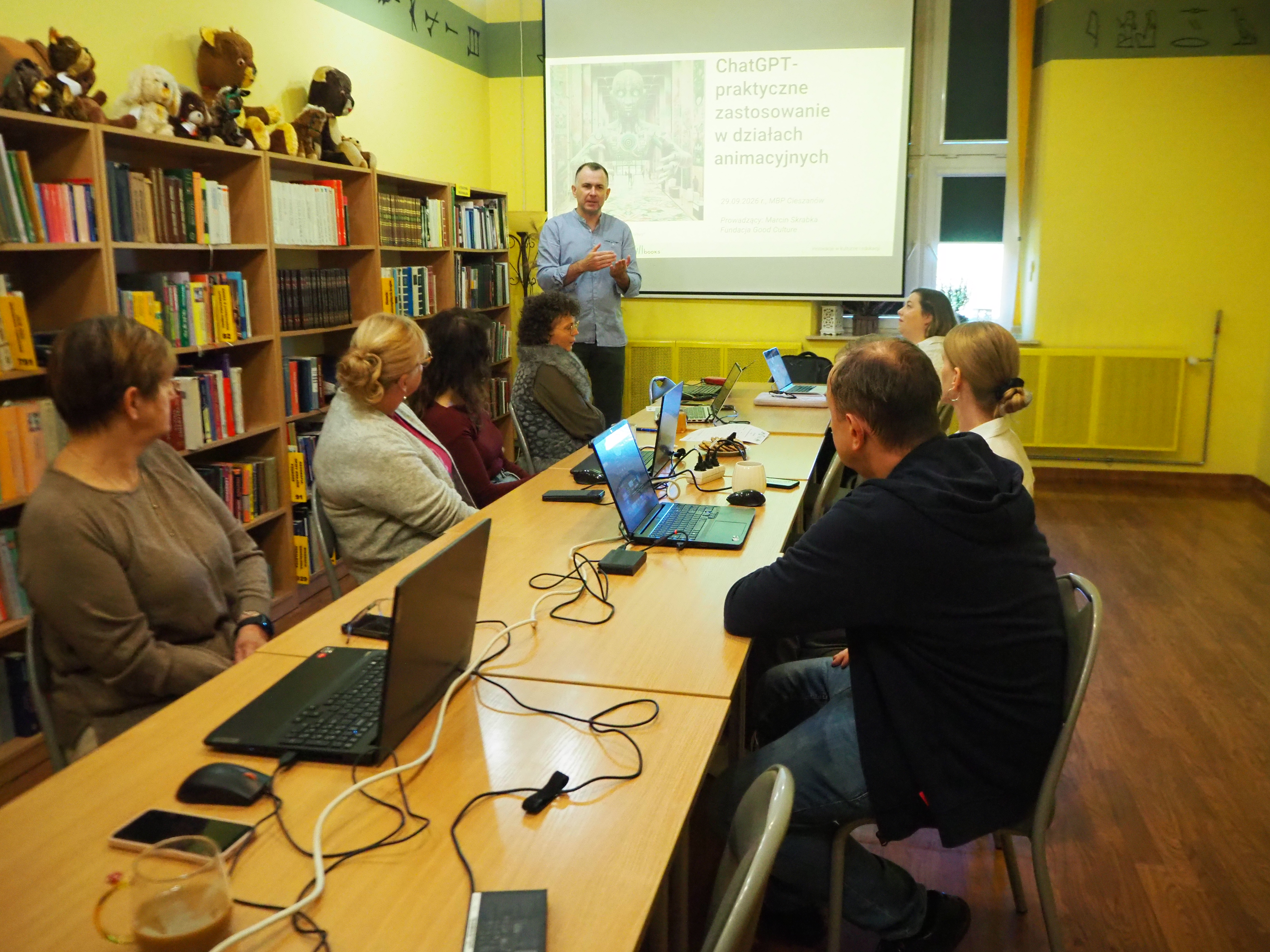 ChatGPT - praktyczne zastosowanie w działaniach animacyjnych - szkolenie dla bibliotekarzy