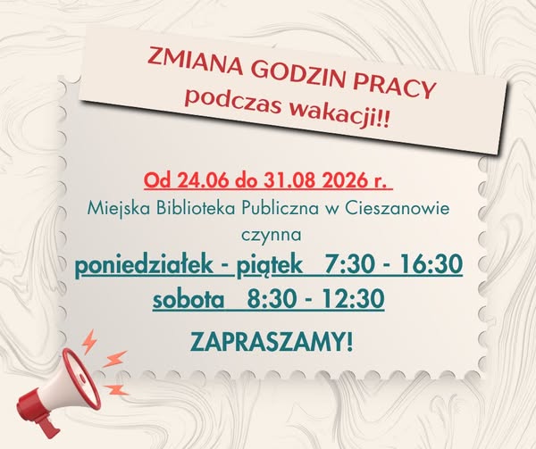 Zmiana godzin pracy w MBP w Cieszanowie