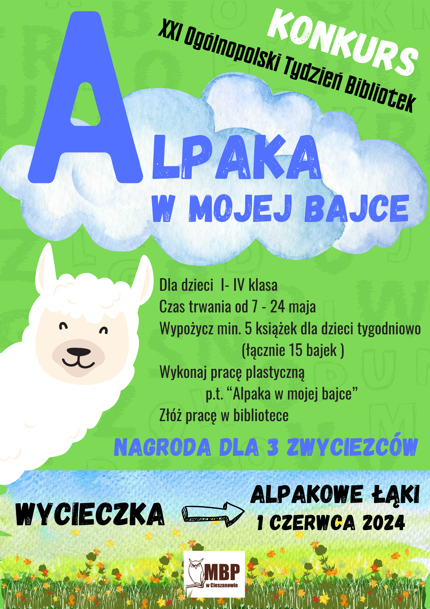 Konkurs czytelniczy "Alpaka w mojej bajce"