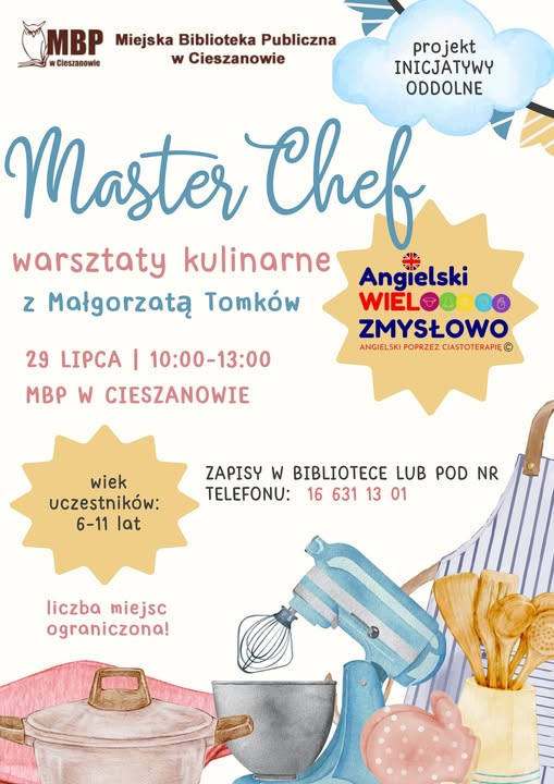 Master Chef - zapraszamy na zajęcia