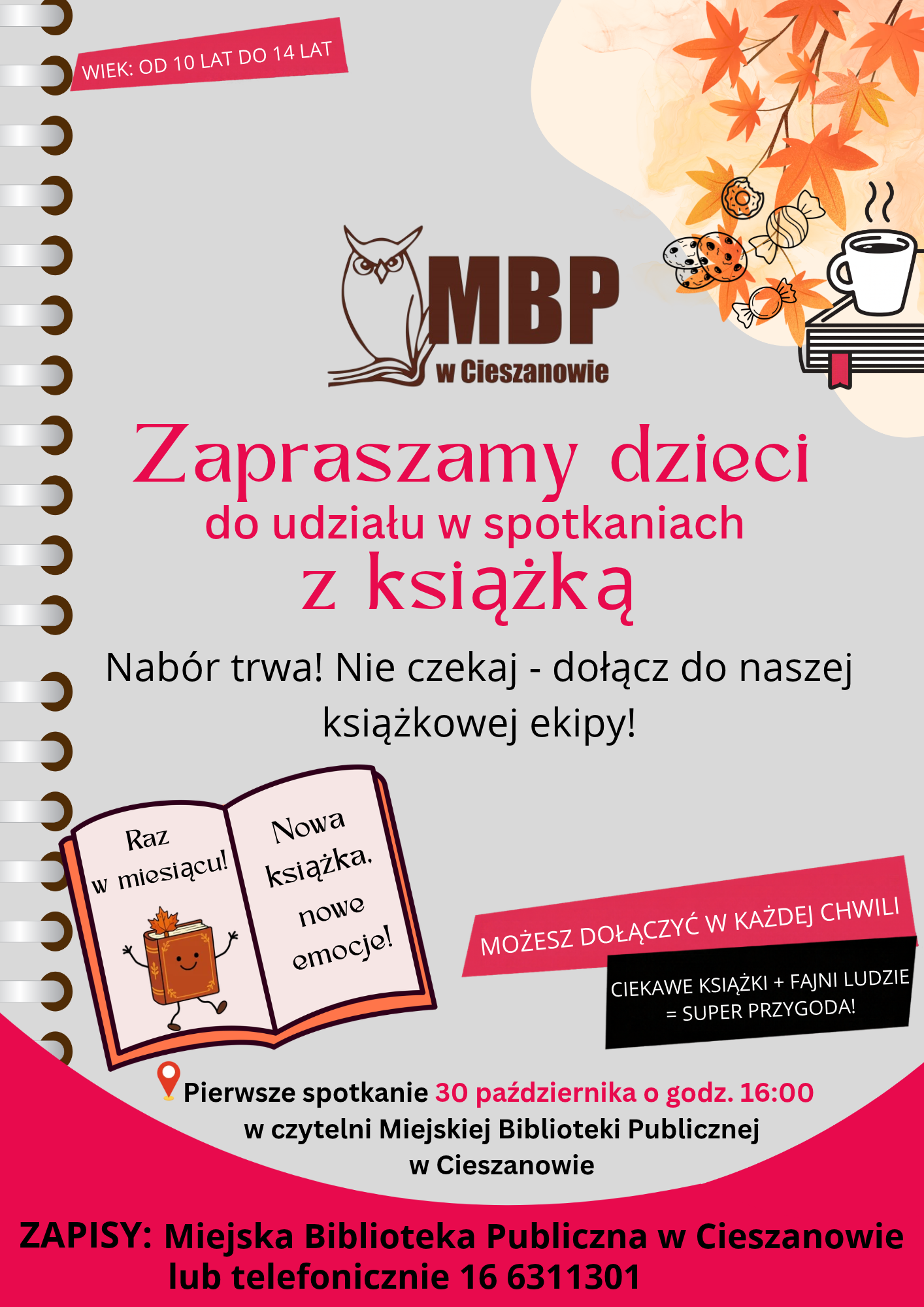 Dyskusyjny Klub Książki dla dzieci - zapraszamy na spotkanie