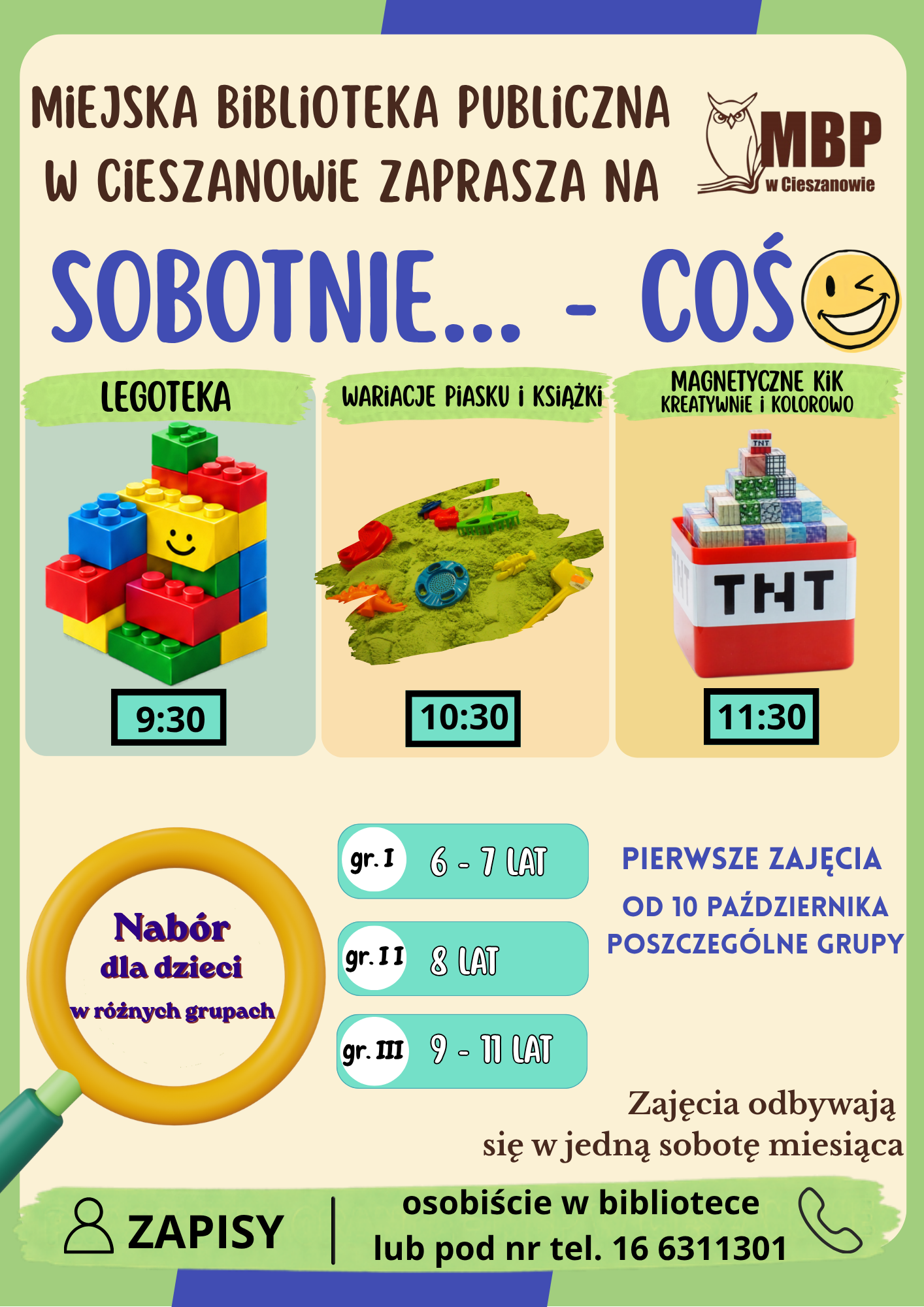 Sobotnie... coś - zapraszamy na zajęcia dla dzieci