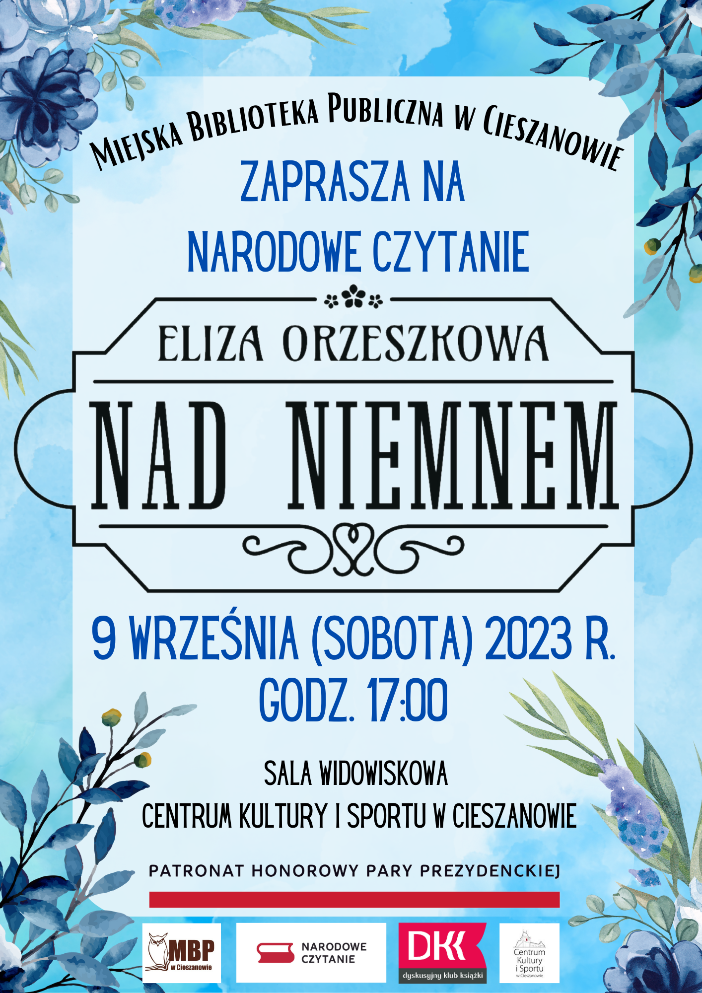 Zaproszenie na Narodowe Czytanie