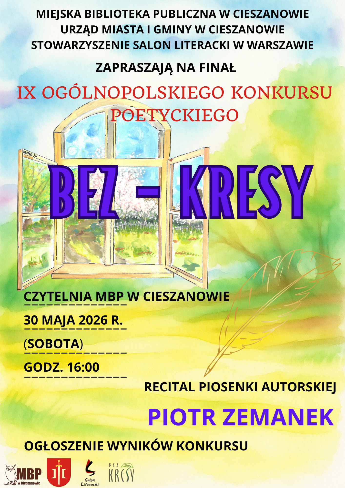 Zapraszamy na finał IX Ogólnopolskiego Konkursu Poetyckiego „Bez-KRESY”
