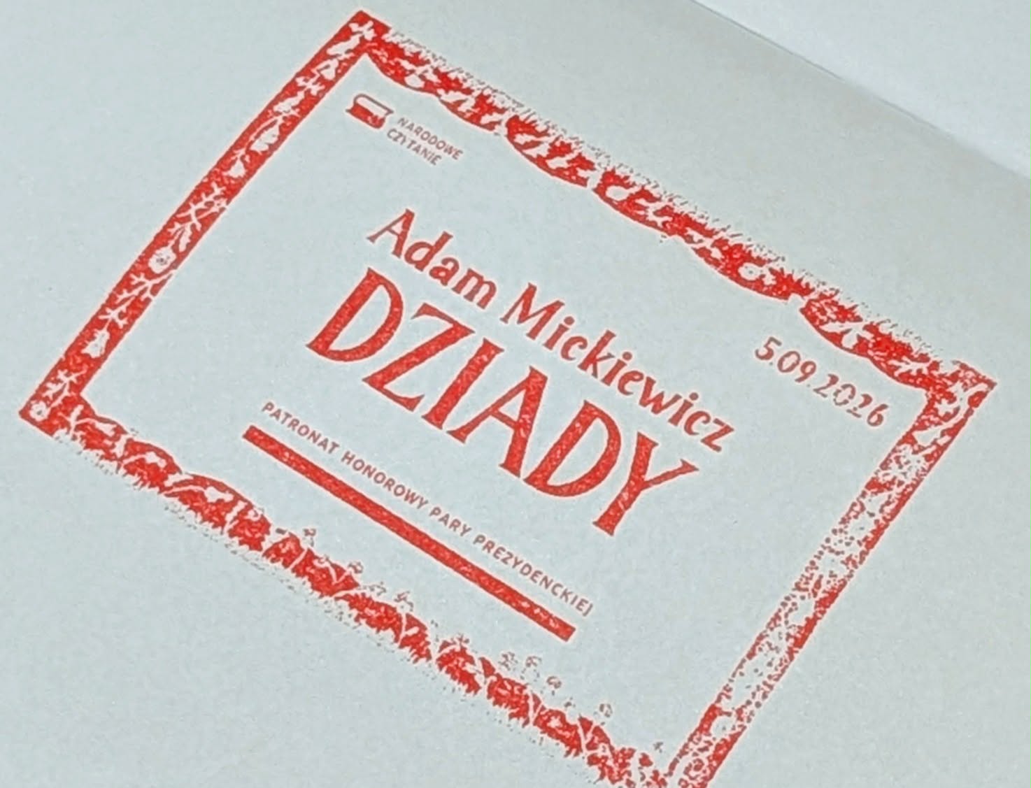 Narodowe Czytanie 2026 – „Dziady” Adama Mickiewicza